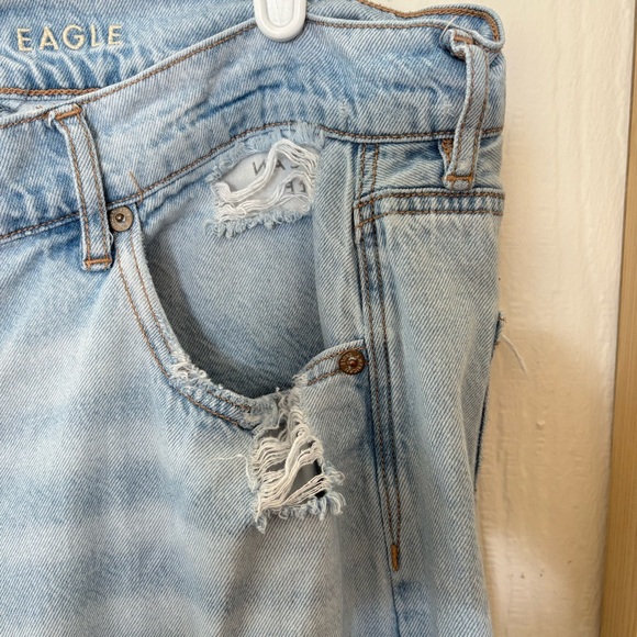 American Eagle Outfitters the low rise skater Light Blue Wide Leg Jeans size 14 - Picture 11 of 12
